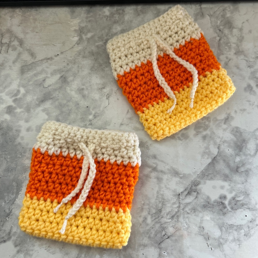 2 CROCHET Gift Bags Handcrafted